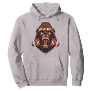 Game Day Fierce BR Biting Ball Hoodie Football Player Gift TS12 Ice Gray Print Your Wear