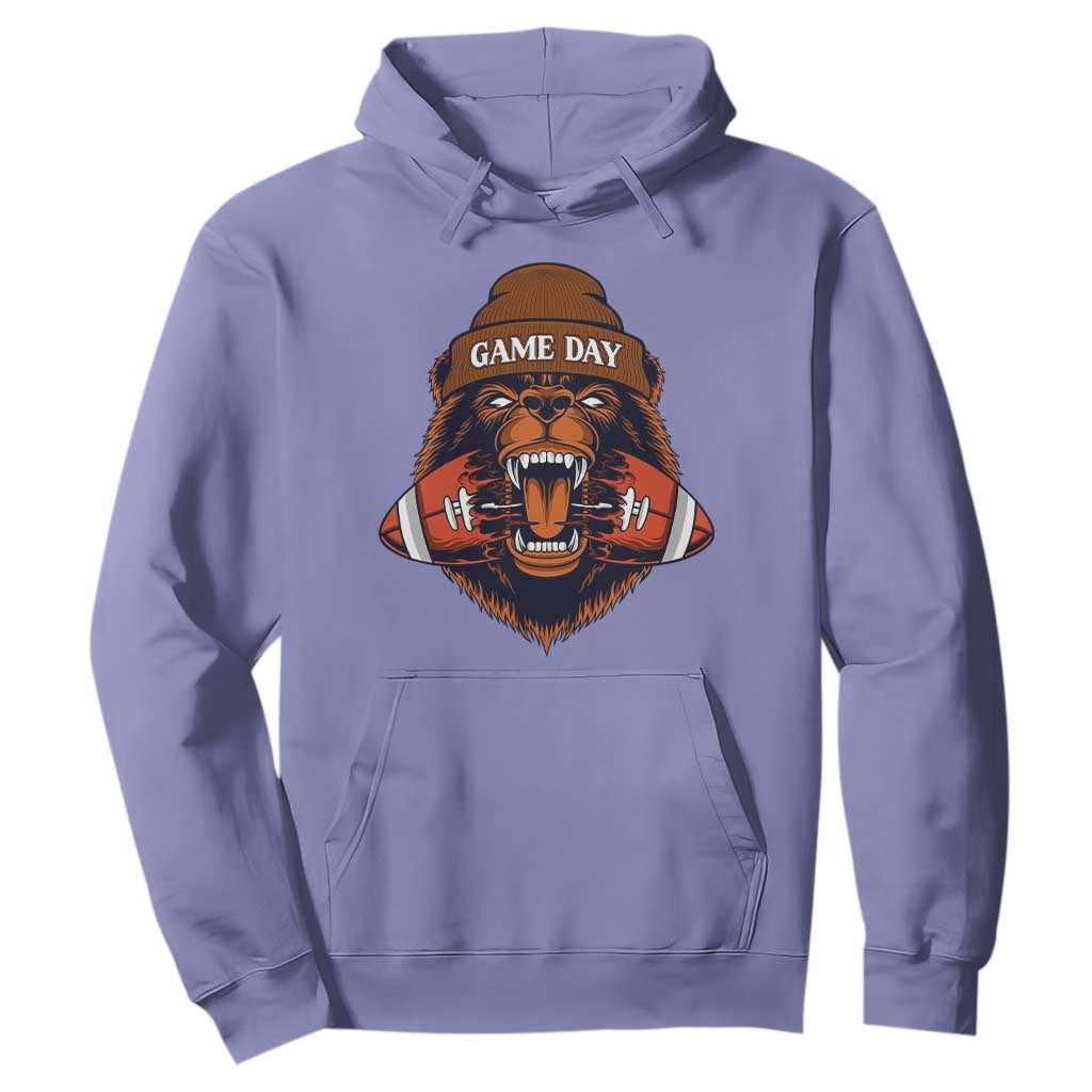 Game Day Fierce BR Biting Ball Hoodie Football Player Gift TS12 Violet Print Your Wear