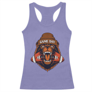 Game Day Fierce BR Biting Ball Racerback Tank Top Football Player Gift TS12 Violet Print Your Wear