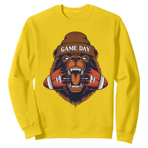 Game Day Fierce BR Biting Ball Sweatshirt Football Player Gift TS12 Daisy Print Your Wear