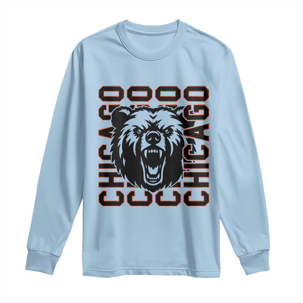 Game Day Football Fan Gift Long Sleeve Shirt CFB Lover TS12 Light Blue Print Your Wear
