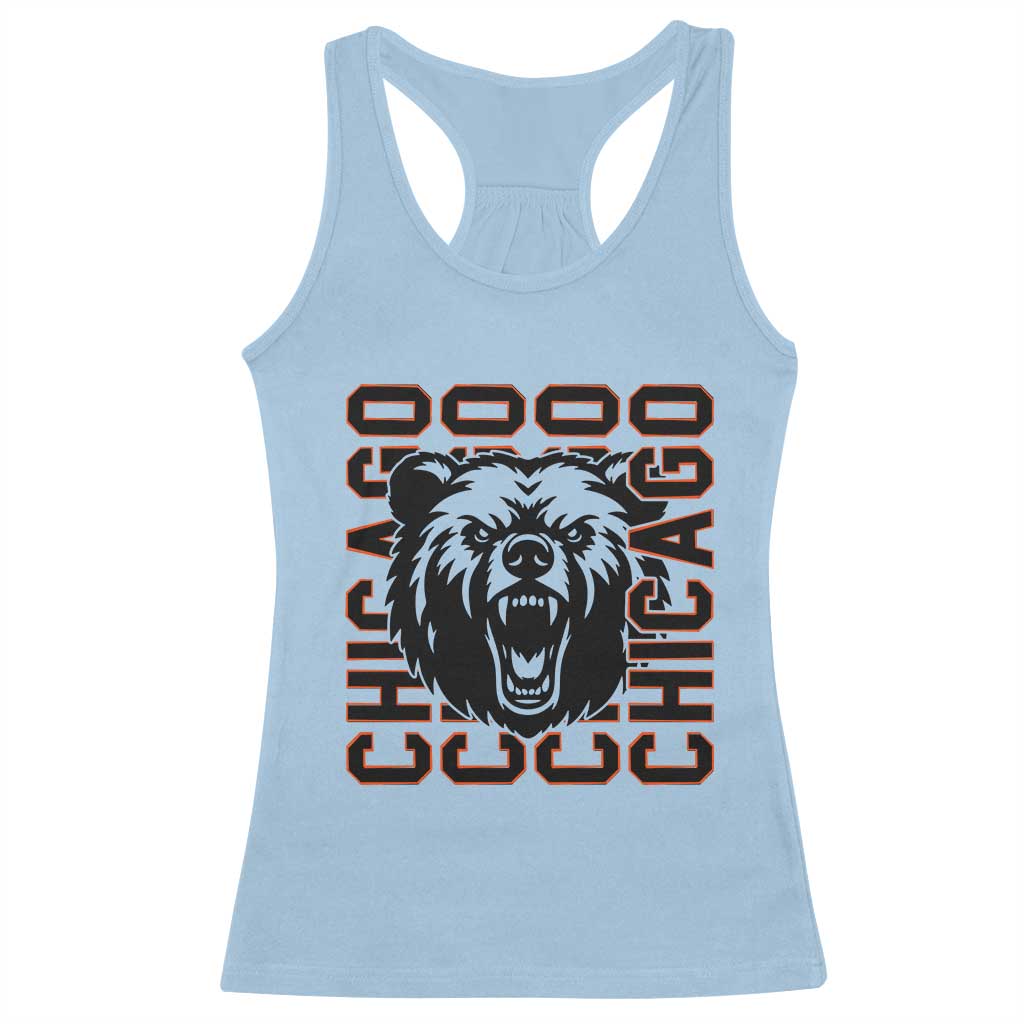Game Day Football Fan Gift Racerback Tank Top CFB Lover TS12 Light Blue Print Your Wear