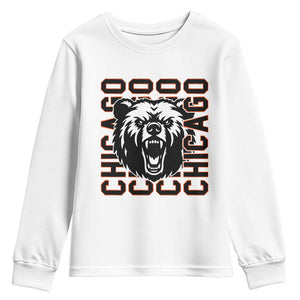 Game Day Football Fan Gift Youth Sweatshirt CFB Lover TS12 White Print Your Wear