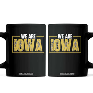 Funny Iowa State Pride Coffee Mug Halloween Dancing Skeletons