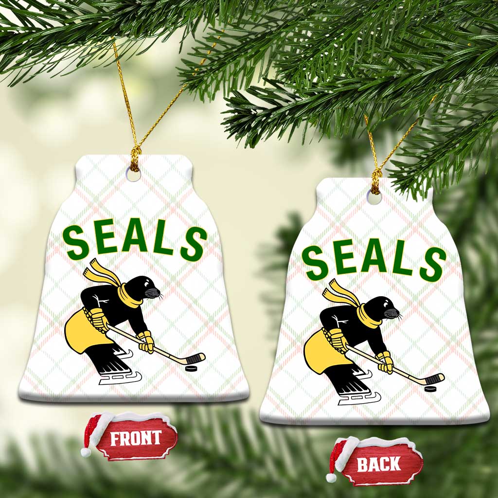 Funny Seal Ice Hockey Player Ceramic Ornament Winter Sports Gift TS12 Print Your Wear