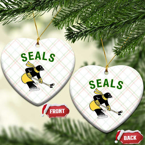 Funny Seal Ice Hockey Player Ceramic Ornament Winter Sports Gift TS12 Print Your Wear