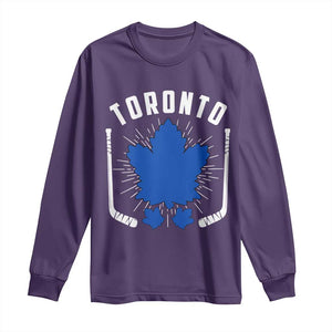 Toronto Ice Hockey Lover Long Sleeve Shirt Vintage Canada Gift TS12 Purple Print Your Wear