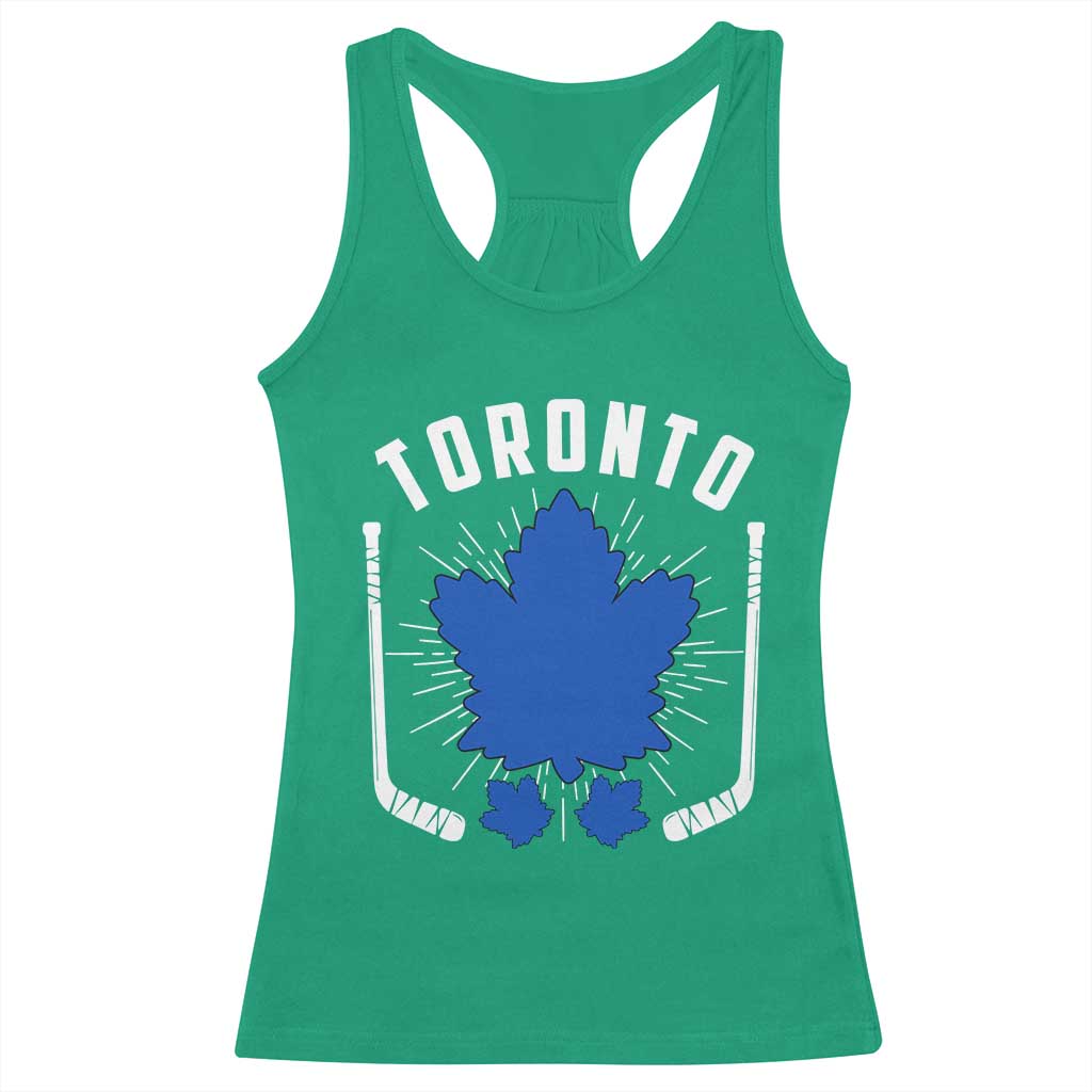 Toronto Ice Hockey Lover Racerback Tank Top Vintage Canada Gift TS12 Irish Green Print Your Wear