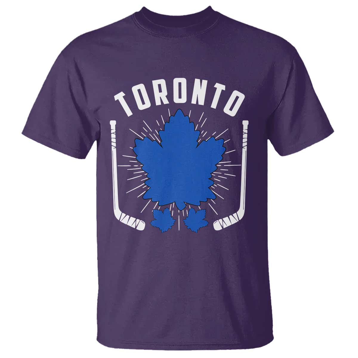 Toronto Ice Hockey Lover T Shirt Vintage Canada Gift TS12 Purple Print Your Wear