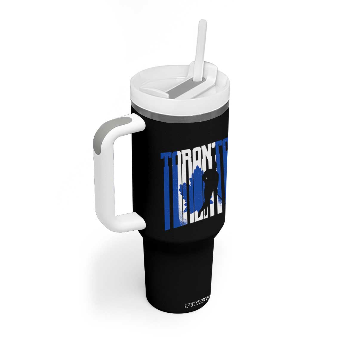 Ice Hockey Torontonian Player Tumbler With Handle Toronto Flag Gift TS12 Print Your Wear