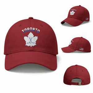 Toronto Ice Hockey Lover Baseball Cap Gift For Torontonian TS12 Baseball Cap Universal Fit Cherry Red Print Your Wear