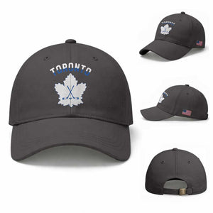 Toronto Ice Hockey Lover Baseball Cap Gift For Torontonian TS12 Baseball Cap Universal Fit Dark Gray Print Your Wear