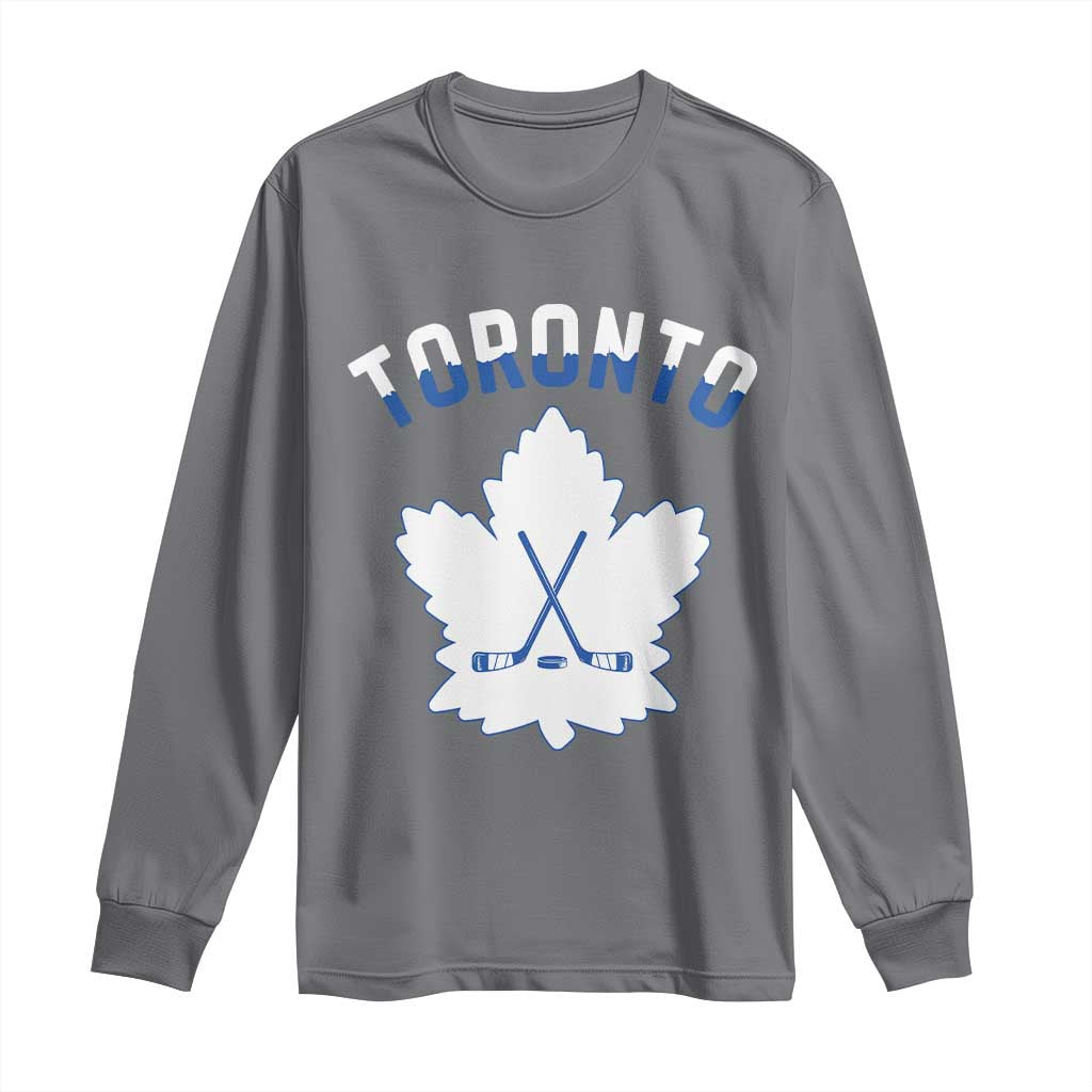 Toronto Ice Hockey Lover Long Sleeve Shirt Gift For Torontonian TS12 Charcoal Print Your Wear