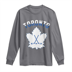 Toronto Ice Hockey Lover Long Sleeve Shirt Gift For Torontonian TS12 Charcoal Print Your Wear