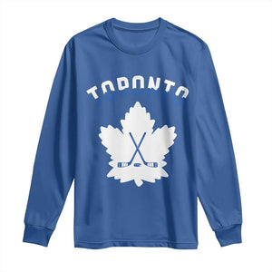 Toronto Ice Hockey Lover Long Sleeve Shirt Gift For Torontonian TS12 Royal Blue Print Your Wear