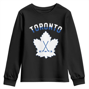 Toronto Ice Hockey Lover Youth Sweatshirt Gift For Torontonian TS12 Black Print Your Wear