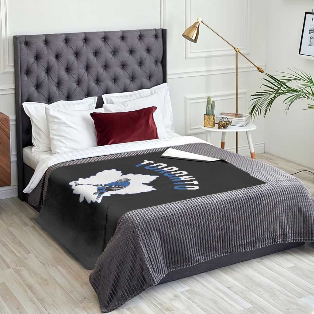 Toronto Ice Hockey Player Throw Blanket Canadian Winter Sport TS12 Print Your Wear