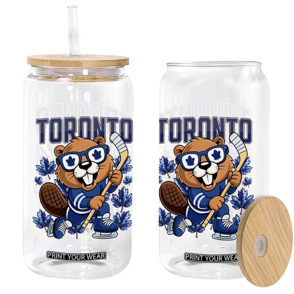 Toronto Ice Hockey Beaver Glass Can Canadian Pride Gift TS12 Print Your Wear