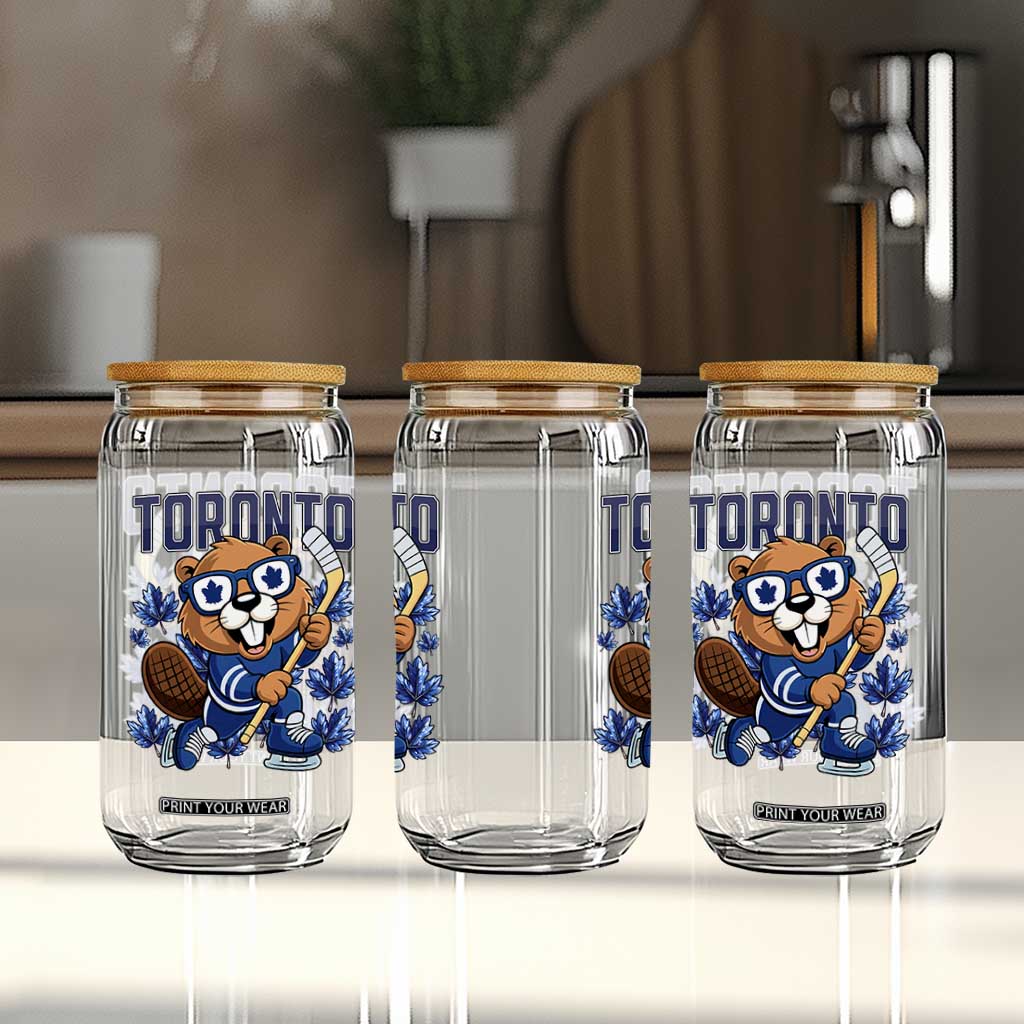 Toronto Ice Hockey Beaver Glass Can Canadian Pride Gift TS12 Print Your Wear