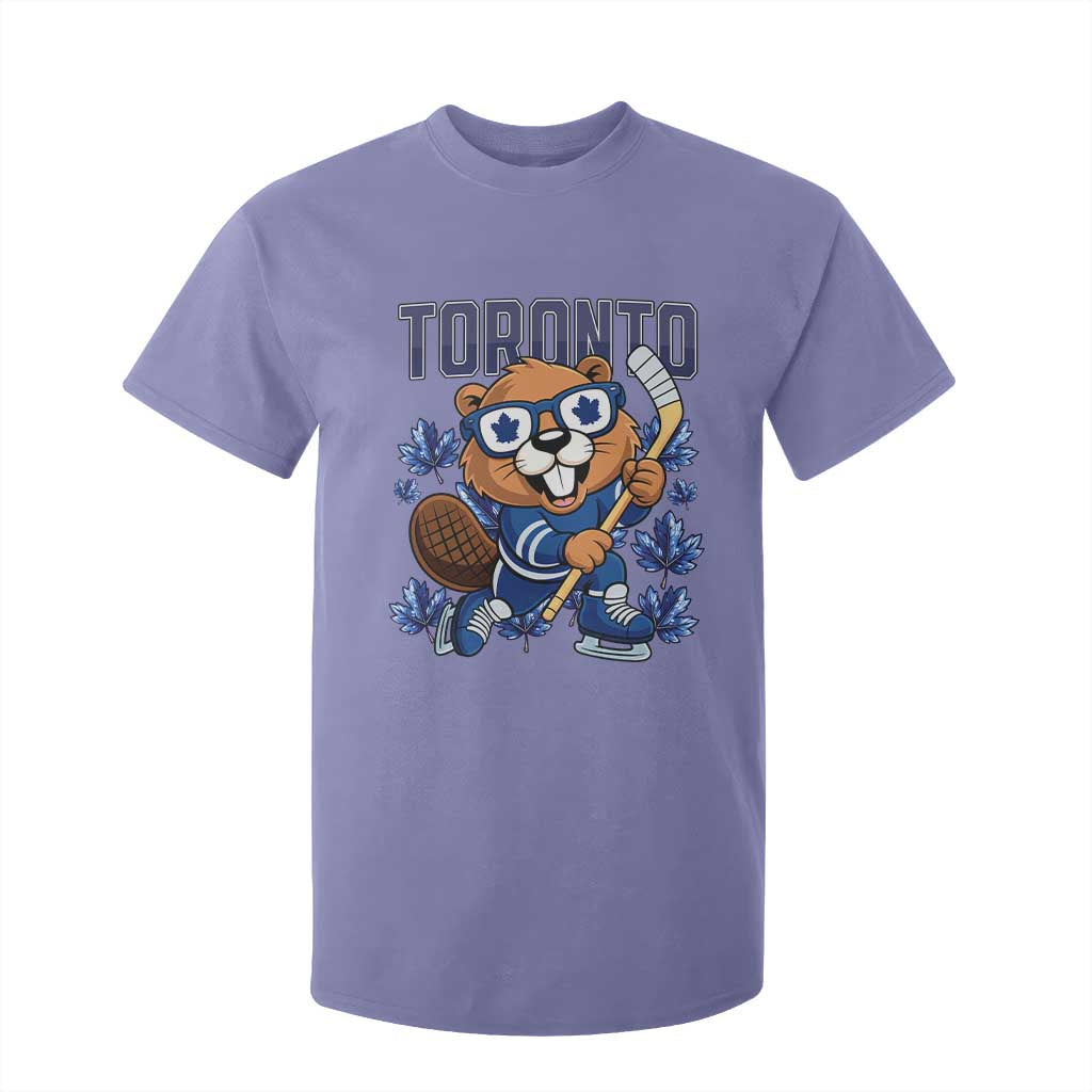 Toronto Ice Hockey Beaver T Shirt For Kid Canadian Pride Gift TS12 Violet Print Your Wear