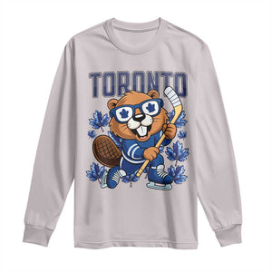 Toronto Ice Hockey Beaver Long Sleeve Shirt Canadian Pride Gift TS12 Ice Gray Print Your Wear