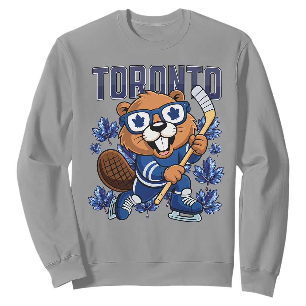 Toronto Ice Hockey Beaver Sweatshirt Canadian Pride Gift TS12 Sport Gray Print Your Wear