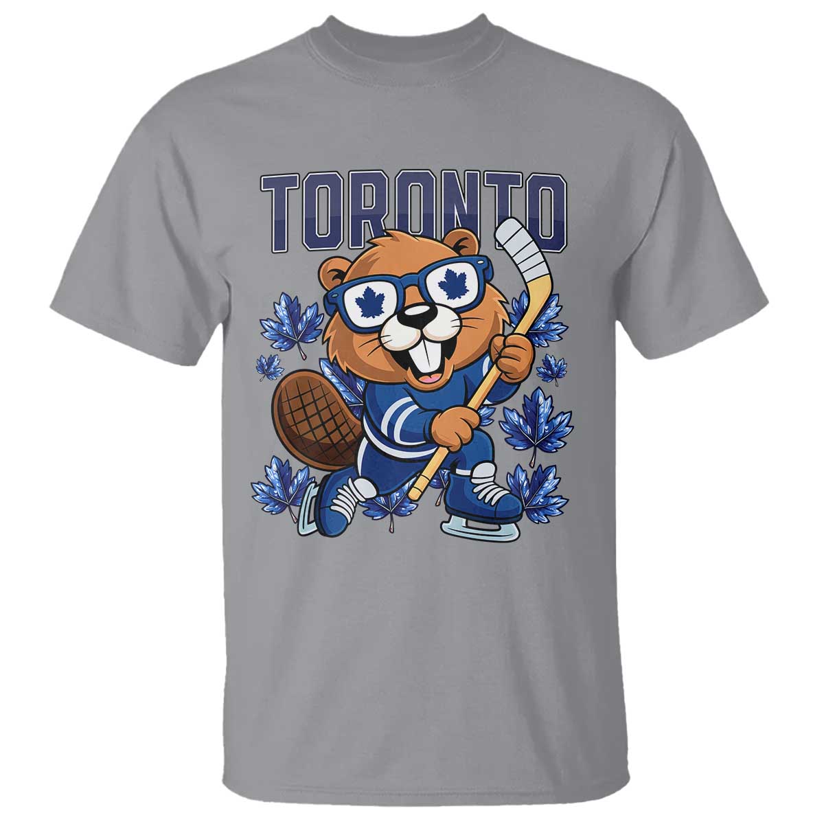 Toronto Ice Hockey Beaver T Shirt Canadian Pride Gift TS12 Sport Gray Print Your Wear