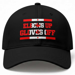 Elbows Up Gloves Off Baseball Cap Canadian Ice Hockey Lover Gift TS12 Print Your Wear
