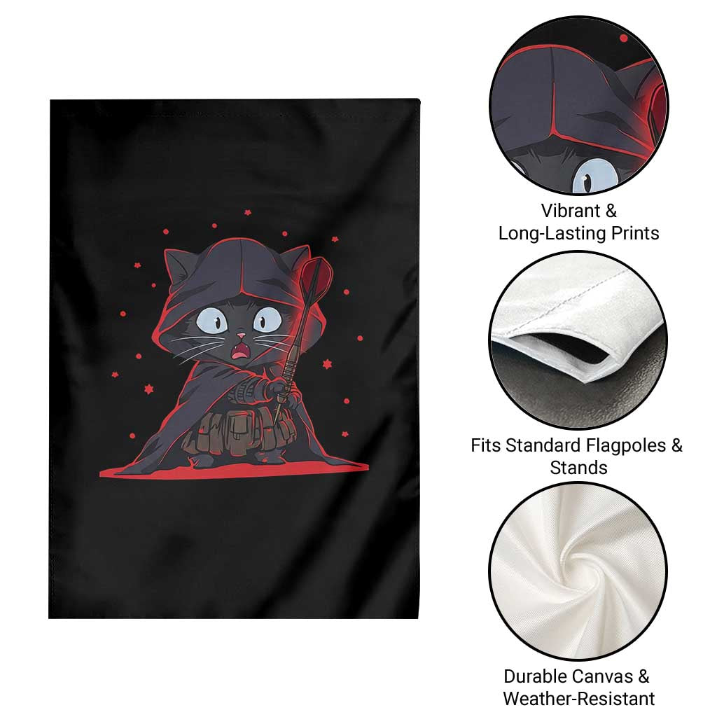 Funny Cat Vader Kitten Playing Darts Garden Flag Space Scifi Dartist Gift TS12 Print Your Wear