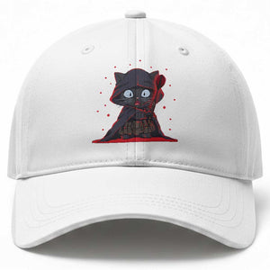 Funny Cat Vader Kitten Playing Darts Baseball Cap Space Scifi Dartist Gift TS12 Print Your Wear