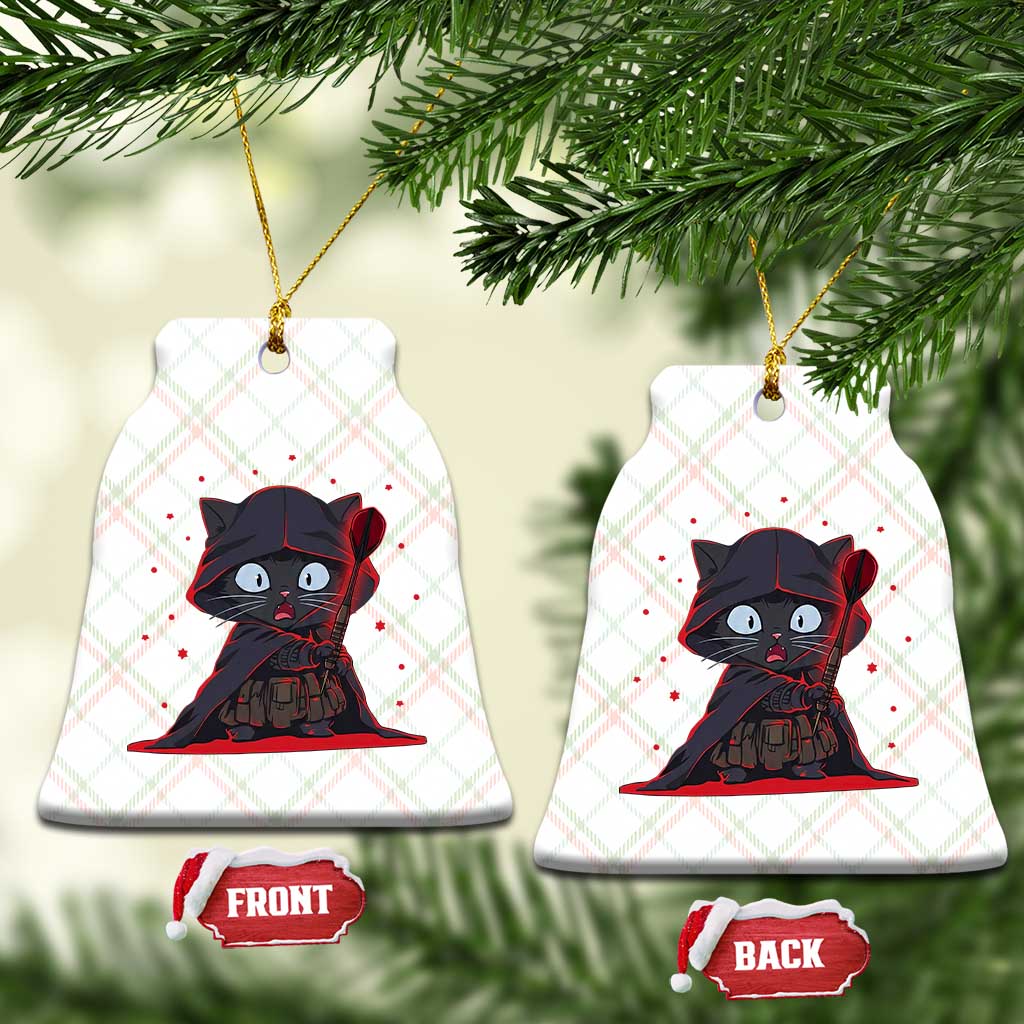 Funny Cat Vader Kitten Playing Darts Ceramic Ornament Space Scifi Dartist Gift TS12 Print Your Wear