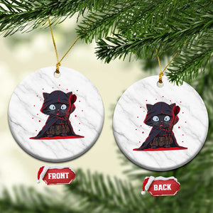 Funny Cat Vader Kitten Playing Darts Ceramic Ornament Space Scifi Dartist Gift TS12 1pc White Marble Print Your Wear