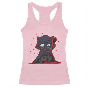 Funny Cat Vader Kitten Playing Darts Racerback Tank Top Space Scifi Dartist Gift TS12 Light Pink Print Your Wear