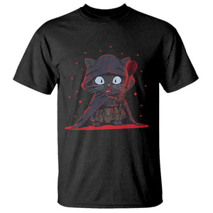 Funny Cat Vader Kitten Playing Darts T Shirt Space Scifi Dartist Gift TS12 Black Print Your Wear