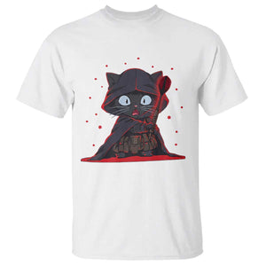 Funny Cat Vader Kitten Playing Darts T Shirt Space Scifi Dartist Gift TS12 White Print Your Wear