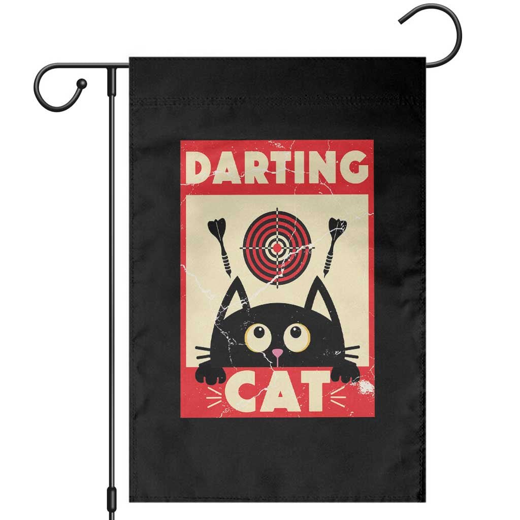 Black Cat Dart Thrower Garden Flag Cat Lover Dartist Gift TS12 Black Print Your Wear
