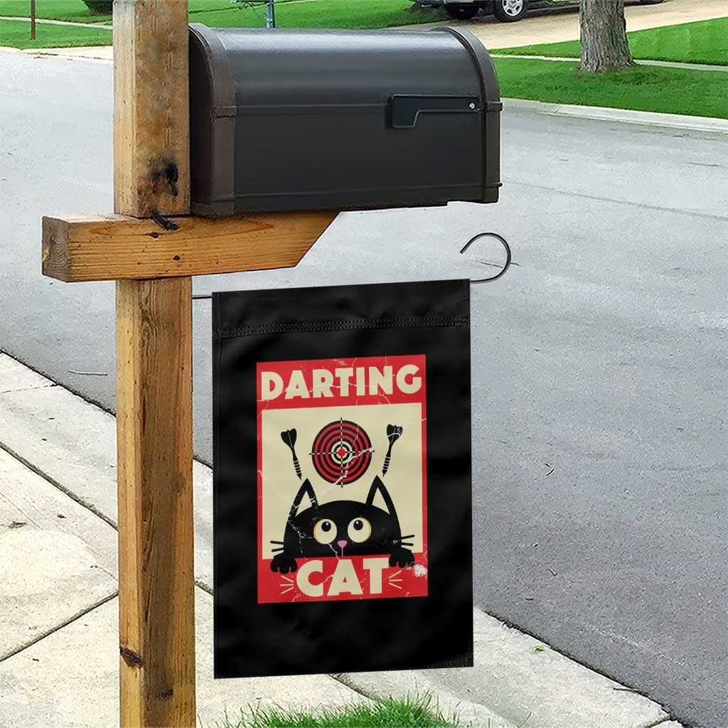 Black Cat Dart Thrower Garden Flag Cat Lover Dartist Gift TS12 Print Your Wear