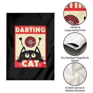 Black Cat Dart Thrower Garden Flag Cat Lover Dartist Gift TS12 Print Your Wear