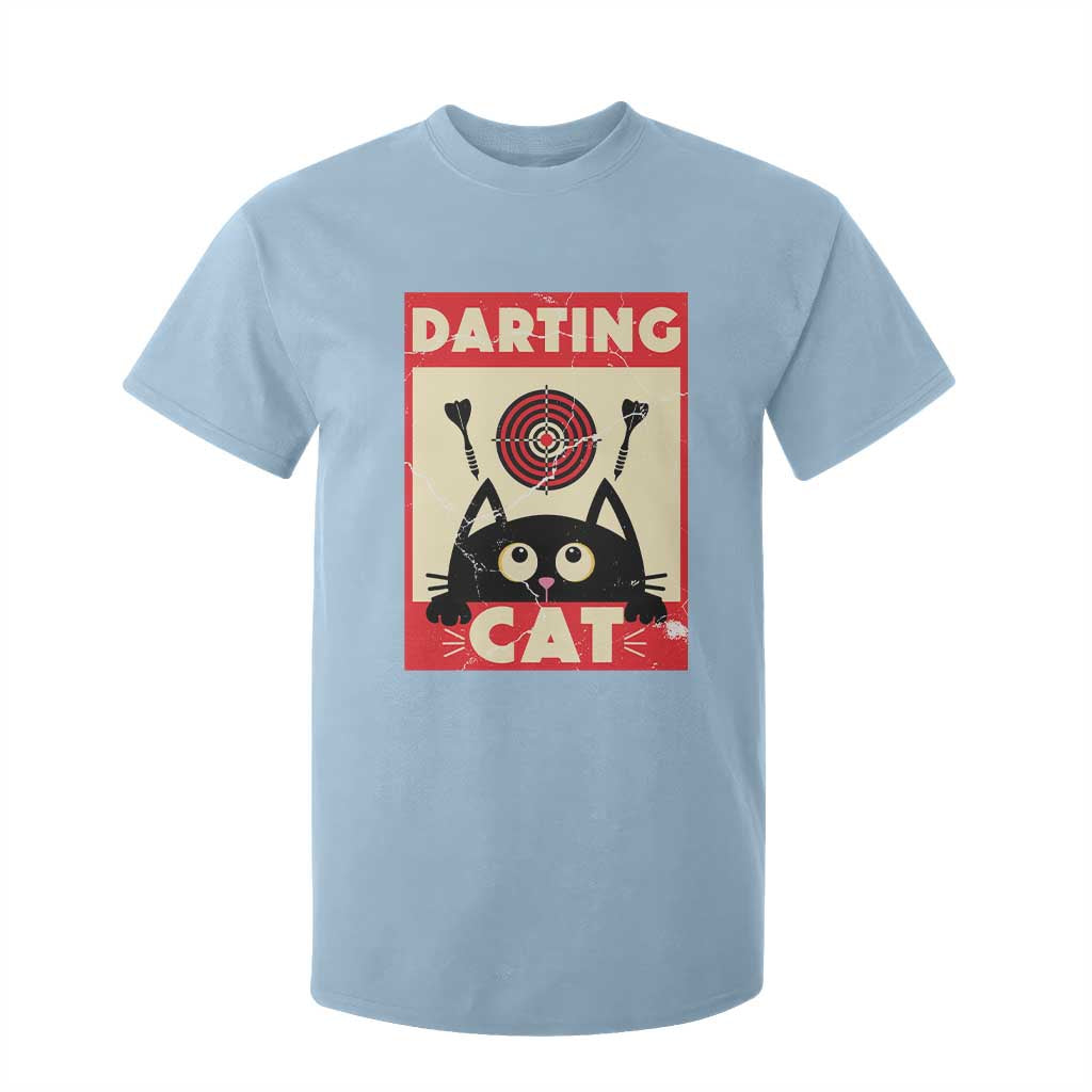 Black Cat Dart Thrower T Shirt For Kid Cat Lover Dartist Gift TS12 Light Blue Print Your Wear