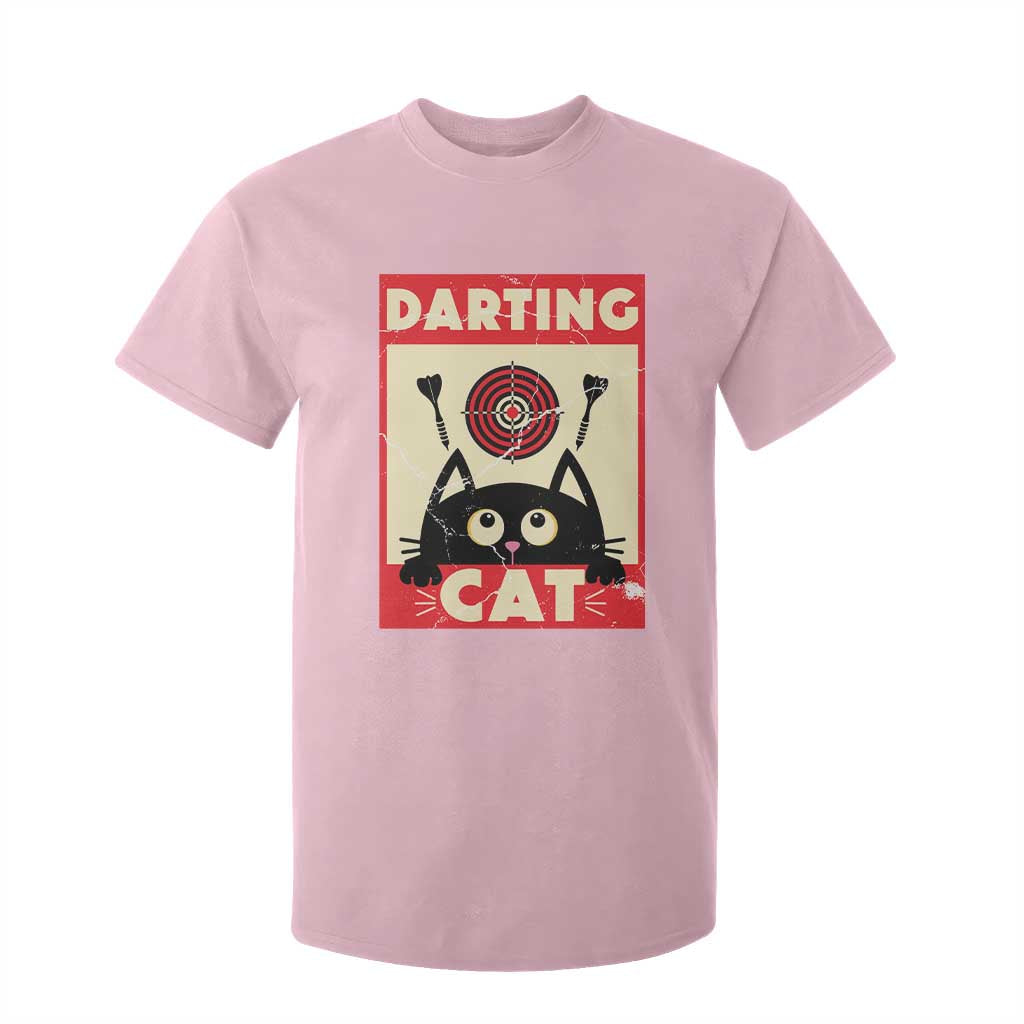Black Cat Dart Thrower T Shirt For Kid Cat Lover Dartist Gift TS12 Light Pink Print Your Wear