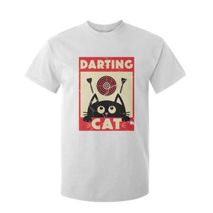 Black Cat Dart Thrower T Shirt For Kid Cat Lover Dartist Gift TS12 White Print Your Wear
