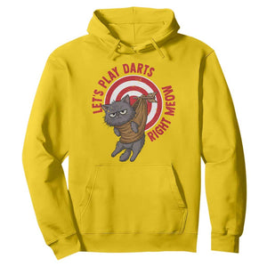 Funny Cat Darts Lover Hoodie Lets Play Darts Right Meow TS12 Daisy Print Your Wear