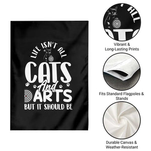 Kitty Lover Dartist Gift Garden Flag Life Should Be Cats And Darts TS12 Print Your Wear