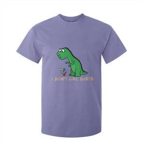 Funny Dinosaur Short Arms Problem T Shirt For Kid I Do Not Like Darts TS12 Violet Print Your Wear