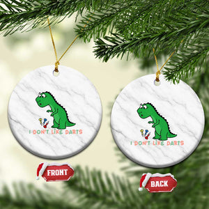 Funny Dinosaur Short Arms Problem Ceramic Ornament I Do Not Like Darts TS12 1pc White Marble Print Your Wear