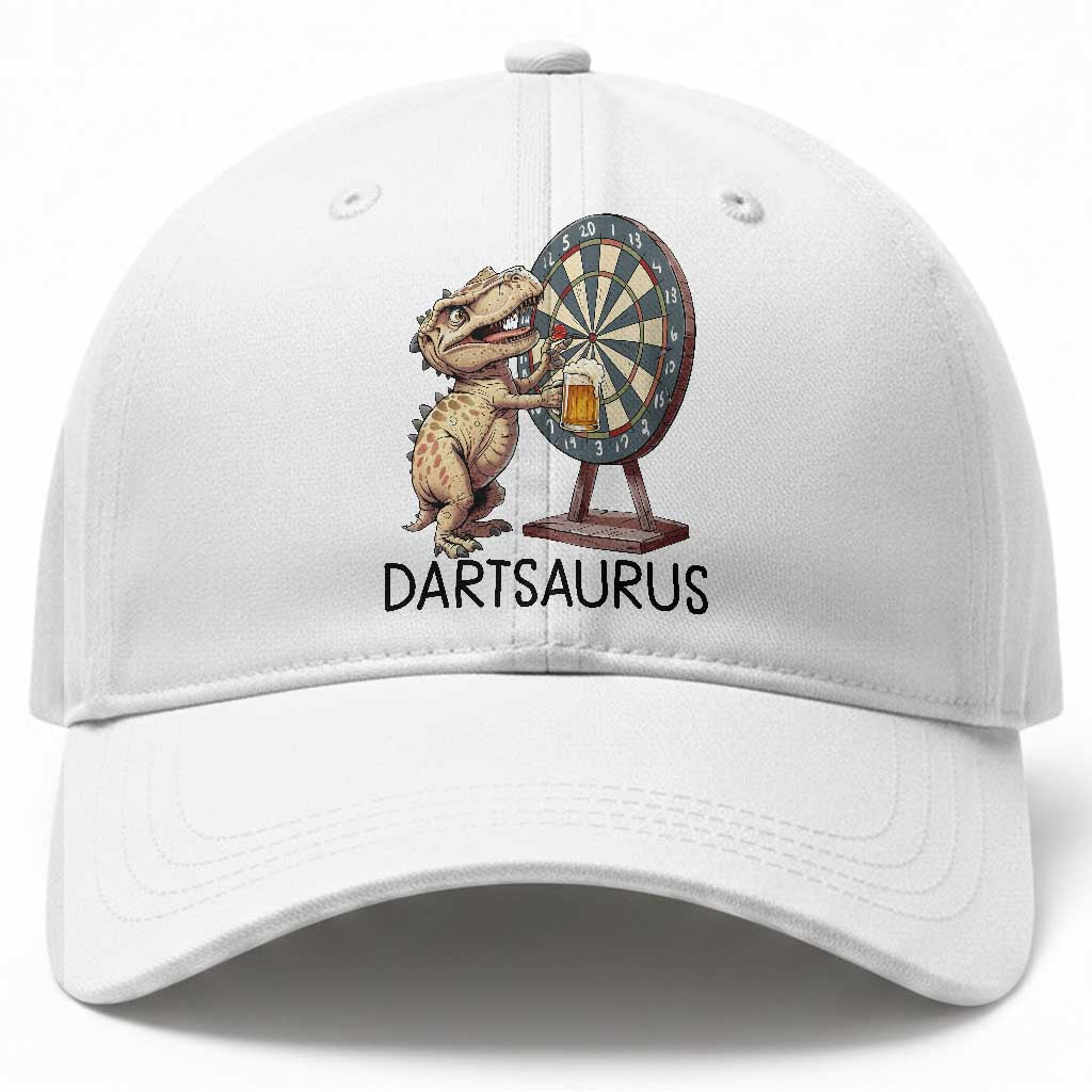 Dartsaurus Baseball Cap Funny Dinosaur Dart Player Gift TS12 Print Your Wear