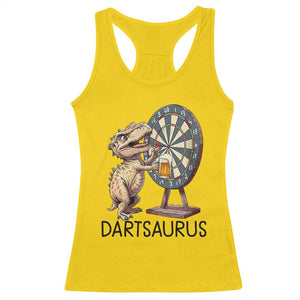 Dartsaurus Racerback Tank Top Funny Dinosaur Dart Player Gift TS12 Daisy Print Your Wear