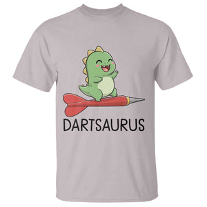 Cute Dartsaurus Playing Dart T Shirt Dinosaur Lover Gift TS12 Ice Gray Print Your Wear