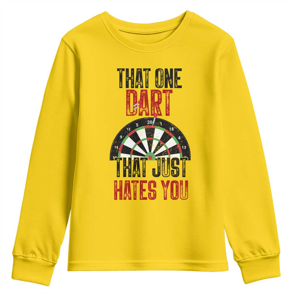 That One Dart That Just Hates You Youth Sweatshirt Funny Dartist Gift TS12 Daisy Print Your Wear