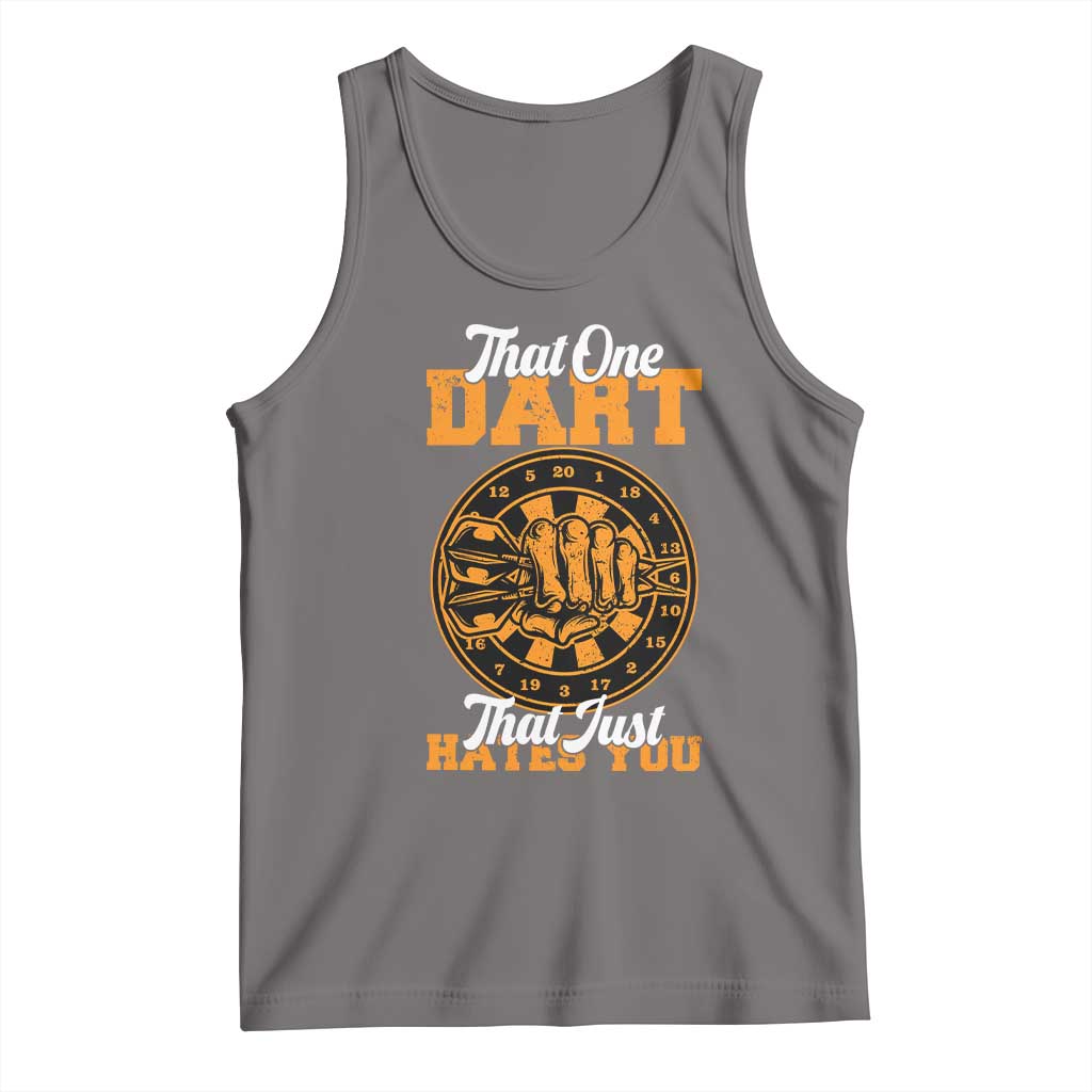 Funny Dartist Pub Game Tank Top That One Dart That Just Hates You TS12 Deep Heather Print Your Wear